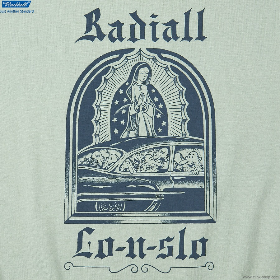 RADIALL LO-N-SLO - CREW NECK T-SHIRT S/S (SAGE GREEN) [RAD-23SS-TEE011]
