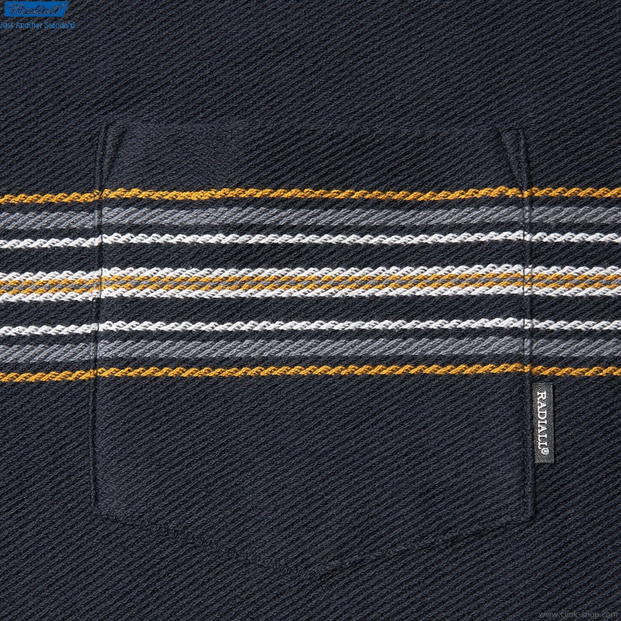 RADIALL CUTLASS - CREW NECK T-SHIRT L/S (MIDNIGHT BLACK) [RAD-23-AW-CUT004]