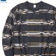 RADIALL CUTLASS - CREW NECK T-SHIRT L/S (MIDNIGHT BLACK) [RAD-23-AW-CUT004]
