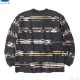 RADIALL CUTLASS - CREW NECK T-SHIRT L/S (MIDNIGHT BLACK) [RAD-23-AW-CUT004]