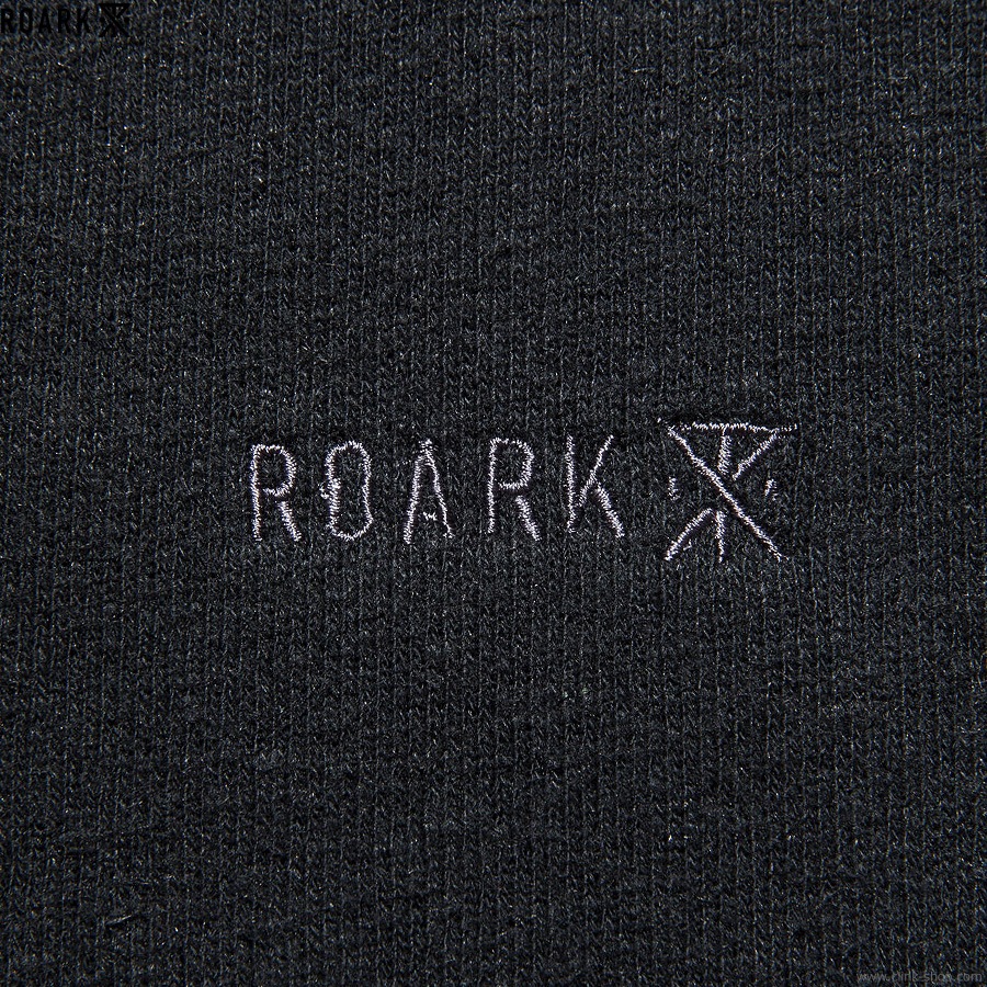 ROARK H/W HEMPCOTTON F/Z HOOD SWEAT (BLACK)