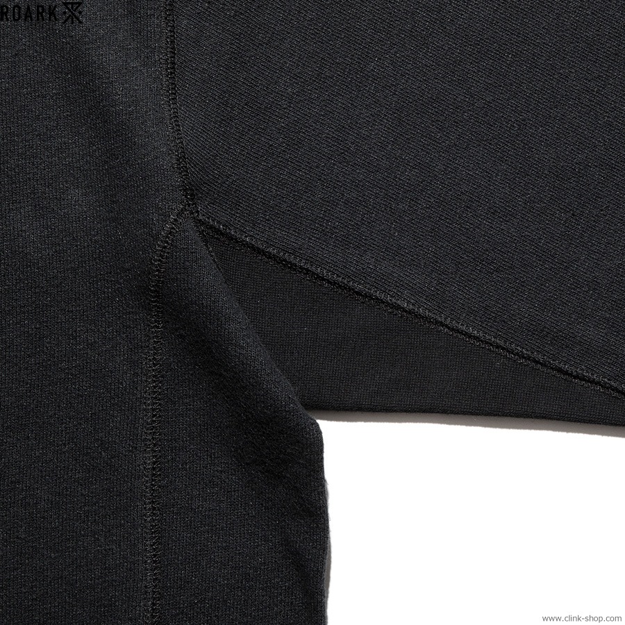 ROARK H/W HEMPCOTTON F/Z HOOD SWEAT (BLACK)