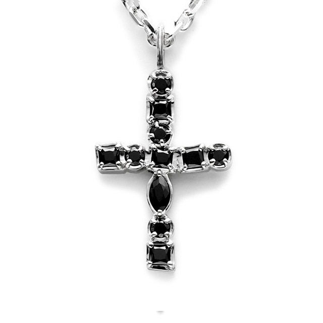 CLINK｜GARNI MIX STONE CROSS PENDANT - SILVER [GN19009]｜東京 