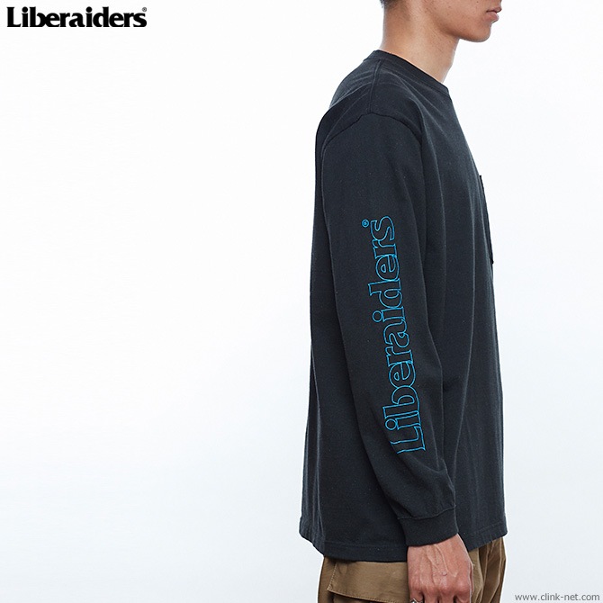 LIBERAIDERS SLEEVE OG LOGO L/S TEE (BLACK) #76502