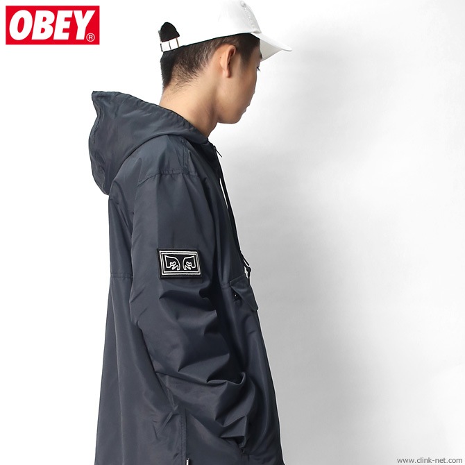 CLINK｜OBEY CROSSTOWN II ANORAK (BLACK)｜東京・吉祥寺