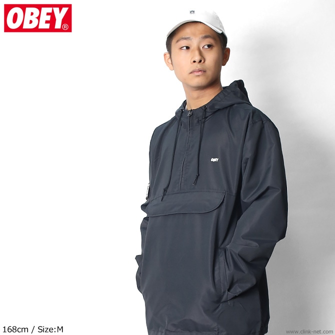 CLINK｜OBEY CROSSTOWN II ANORAK (BLACK)｜東京・吉祥寺