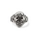 PEANUTS & CO. SKULL POISON RING -ZIRCONIA- (BLACK)