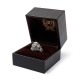 PEANUTS & CO. SKULL POISON RING -ZIRCONIA- (BLACK)