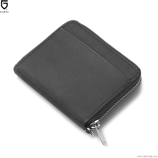 GARNI SIGN ZIP MINI WALLET (BLACK) [GL20006]