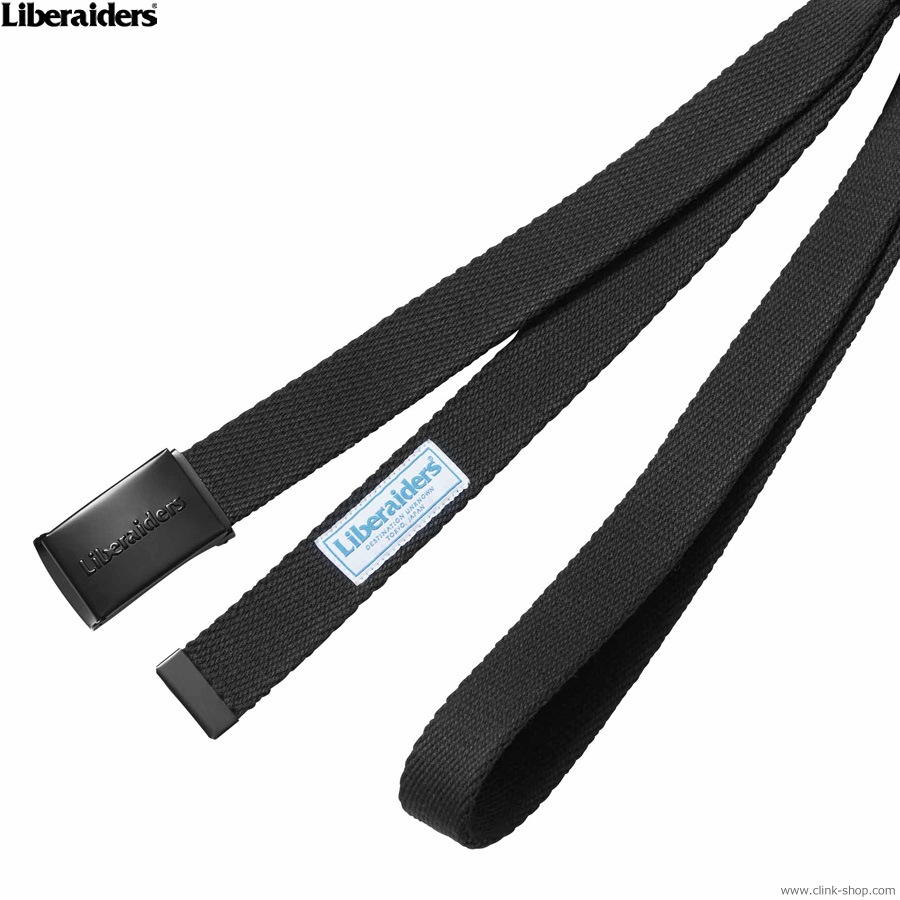 LIBERAIDERS EMBOSS LOGO BELT (BLACK) #76905