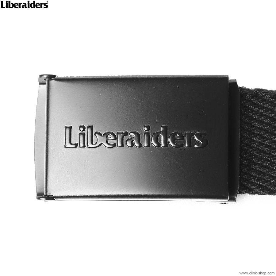 LIBERAIDERS EMBOSS LOGO BELT (BLACK) #76905