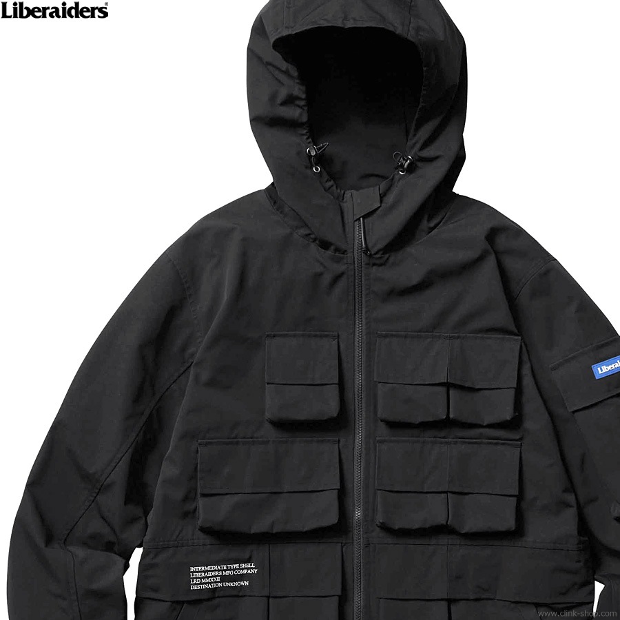 LIBERAIDERS WIND SHELL JACKET II (BLACK) #76001