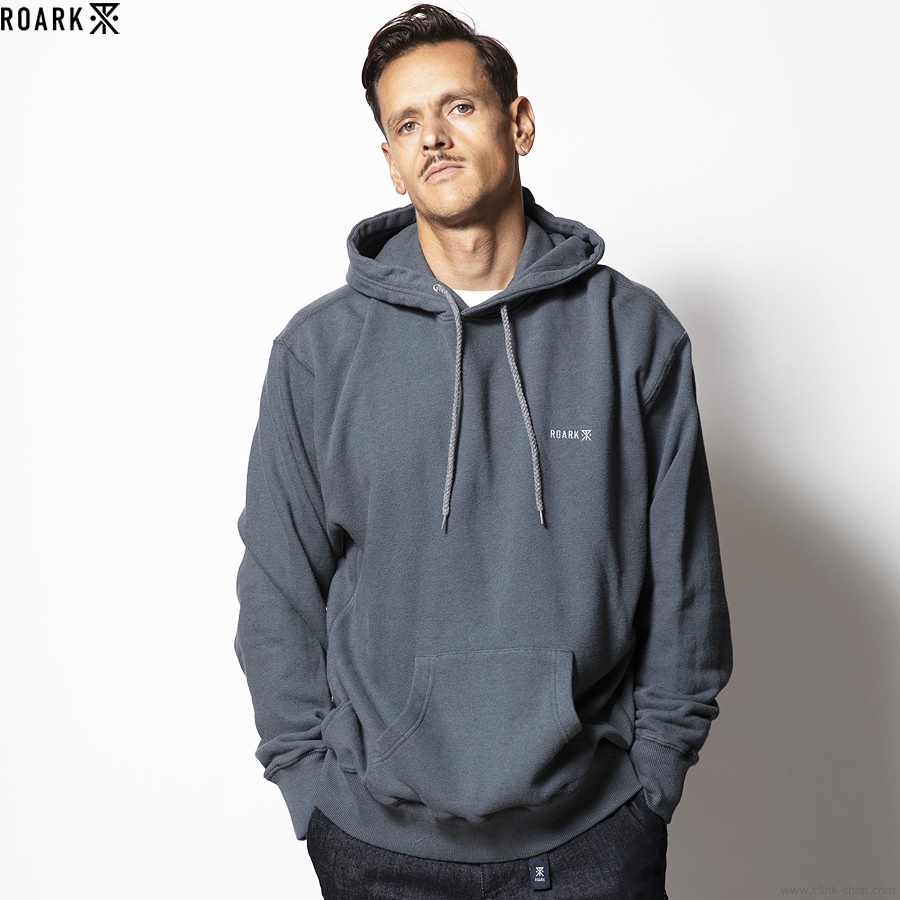 SALE 30��OFF ROARK H/W HEMPCOTTON P/O HOOD SWEAT (DARK SLATE BLUE)