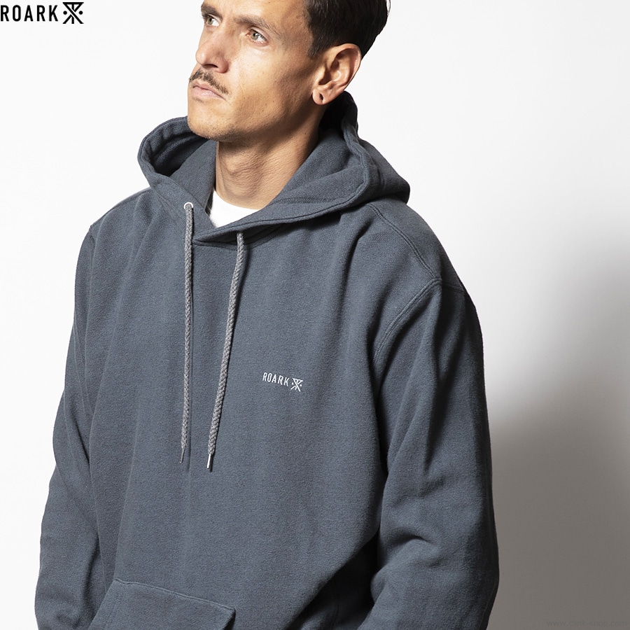 SALE 30��OFF ROARK H/W HEMPCOTTON P/O HOOD SWEAT (DARK SLATE BLUE)