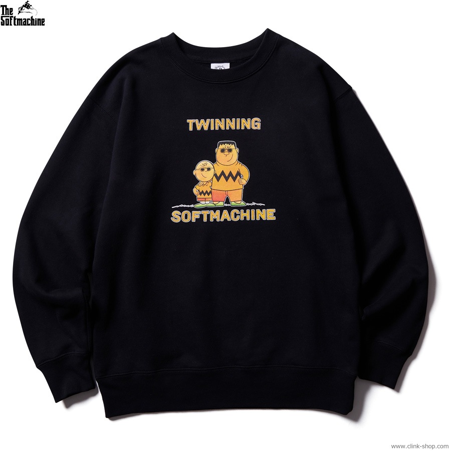 CLINK｜SOFTMACHINE TWINNING SWEAT (BLACK)｜東京・吉祥寺 