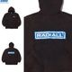 RADIALL WHEELS - ZIP UP HOODIE (FADED BLACK) [RAD-25MW-CUT002]