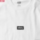 OBEY CLASSIC TEE "OBEY BLACK BAR" (WHITE)