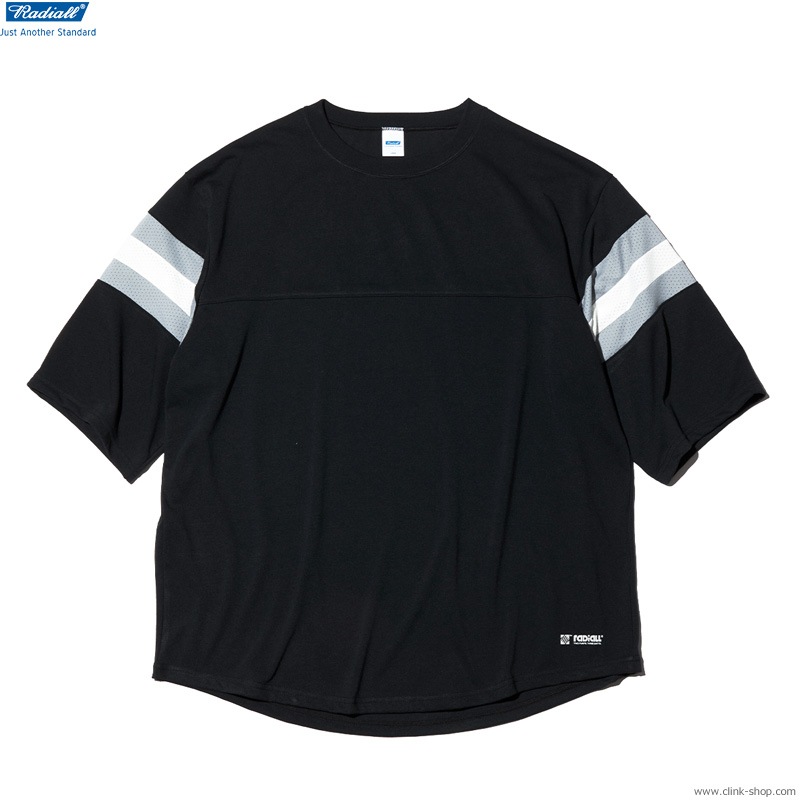 RADIALL COMPTON MOST WANTED - CREW NECK T-SHIRT 3/4 SLEEVE (BLACK) [RAD-22SS-CUT017]