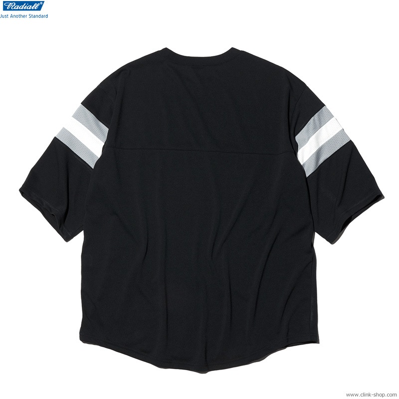 RADIALL COMPTON MOST WANTED - CREW NECK T-SHIRT 3/4 SLEEVE (BLACK) [RAD-22SS-CUT017]
