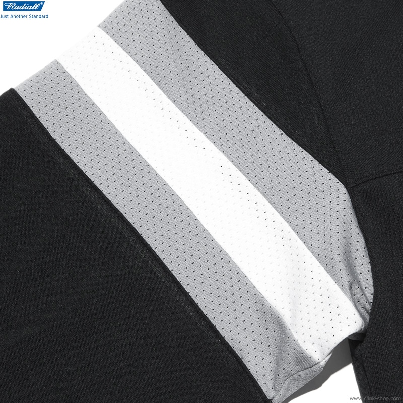 RADIALL COMPTON MOST WANTED - CREW NECK T-SHIRT 3/4 SLEEVE (BLACK) [RAD-22SS-CUT017]
