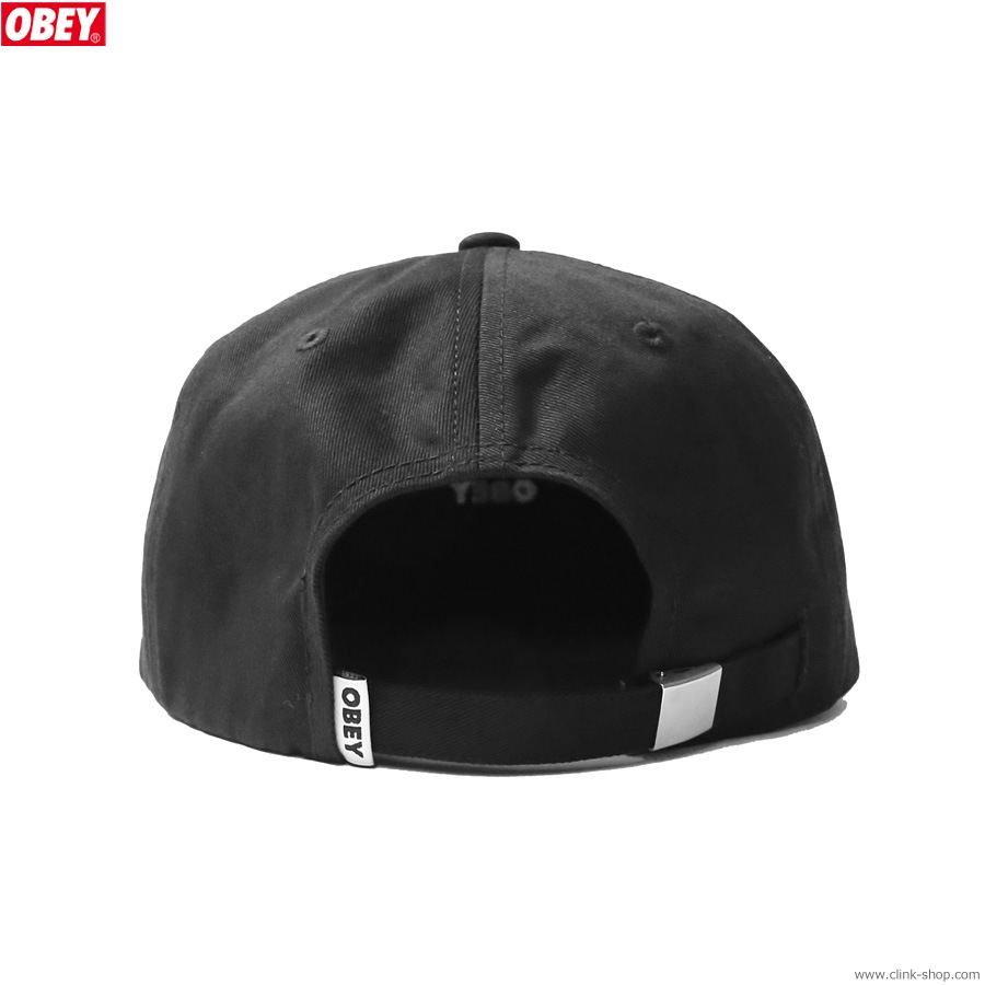 CLINK｜OBEY BOLD TWILL 6 PANEL STRAPBACK (BLACK)｜東京・吉祥寺