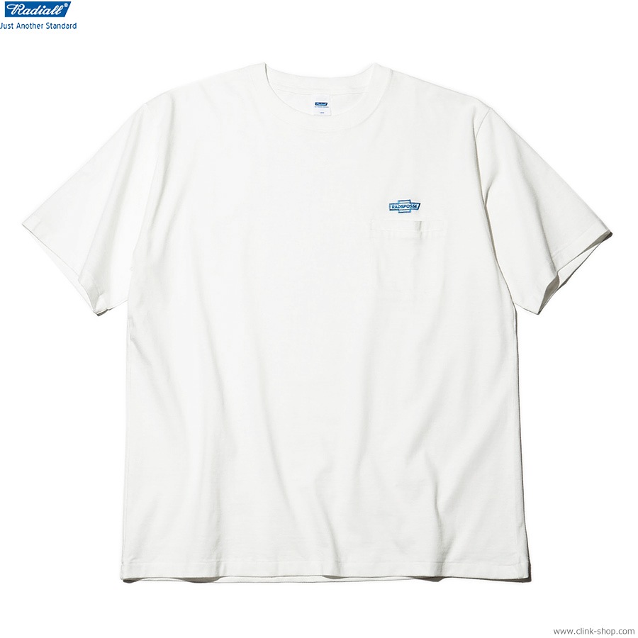 RADIALL BOWTIE - CREW NECK T-SHIRT S/S (WHITE) [RAD-23SS-TEE005]