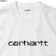 CARHARTT WIP S/S SCRIPT T-SHIRT (WHITE/BLACK)