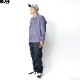 BLUCO STANDARD WORK SHIRTS L/S (GREY STRIPE) [145-11-109]