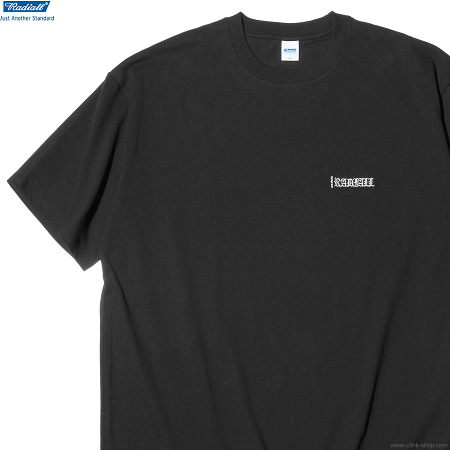 RADIALL NICE DREAM EMB - CREW NECK T-SHIRT S/S (BLACK) [RAD-24SS-SPOT-TEE003]