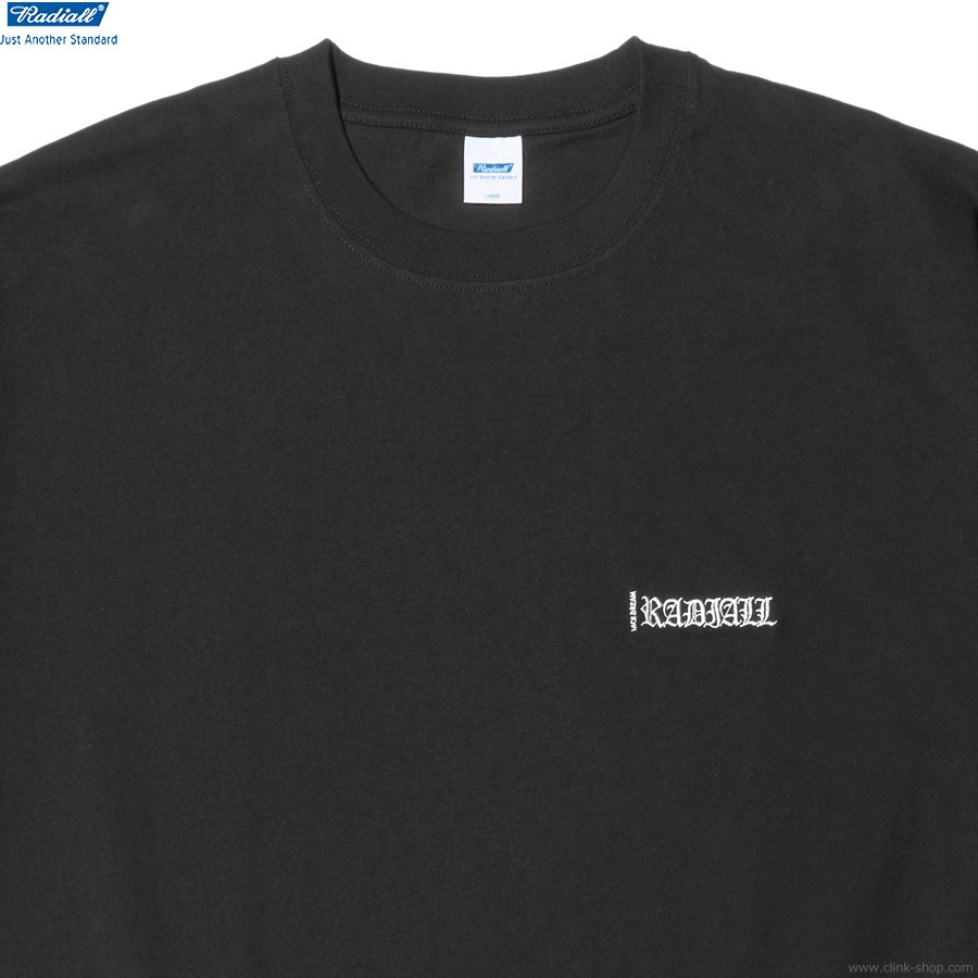 RADIALL NICE DREAM EMB - CREW NECK T-SHIRT S/S (BLACK) [RAD-24SS-SPOT-TEE003]