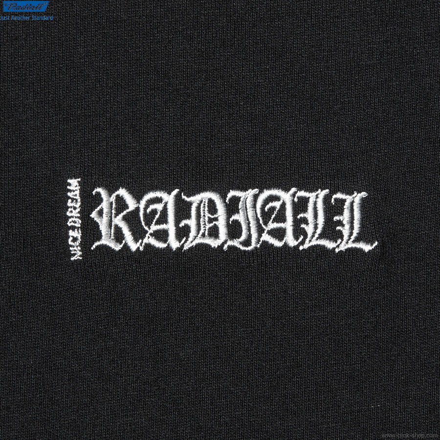 RADIALL NICE DREAM EMB - CREW NECK T-SHIRT S/S (BLACK) [RAD-24SS-SPOT-TEE003]