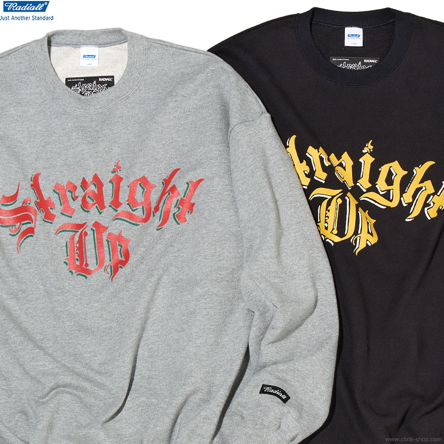 RADIALL Straight Up - CREW NECK SWEATSHIRT L/S (The BONEZ  Dragon Ash  RADIALL) [RAD-24AW-SPOT-STU002]