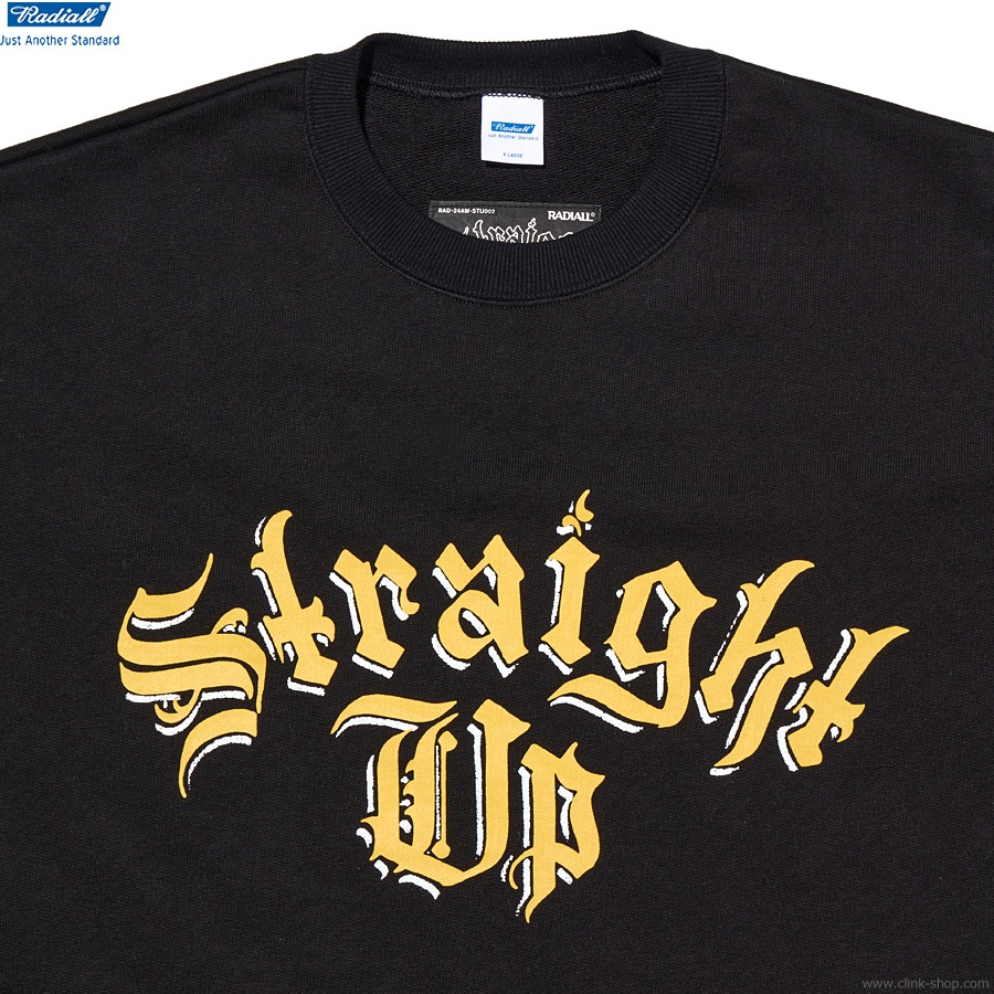 RADIALL Straight Up - CREW NECK SWEATSHIRT L/S (The BONEZ  Dragon Ash  RADIALL) [RAD-24AW-SPOT-STU002]