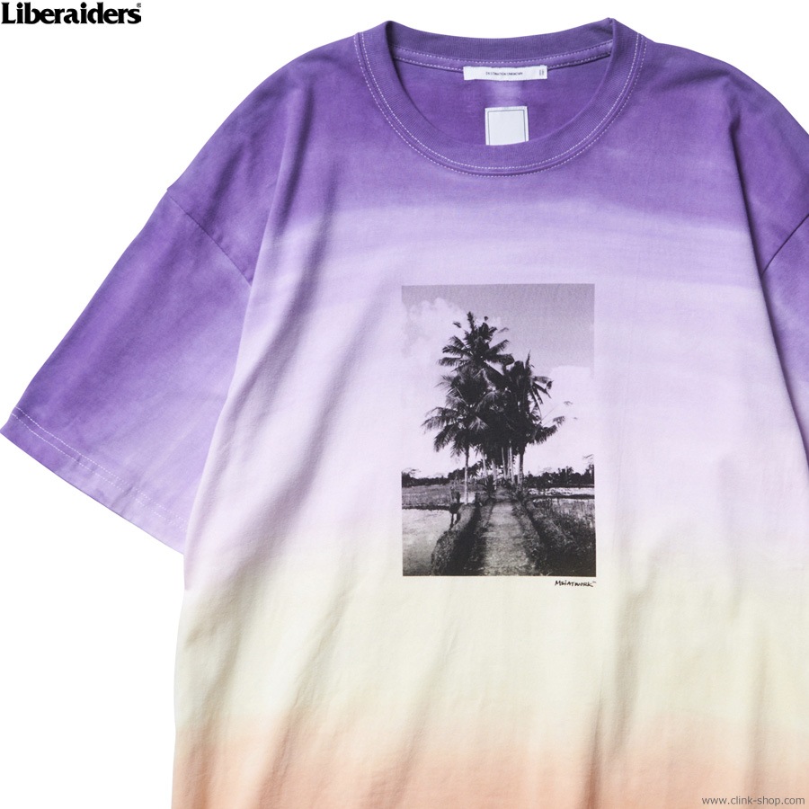 LIBERAIDERS GRADIENT DYED TEE (PURPLE)