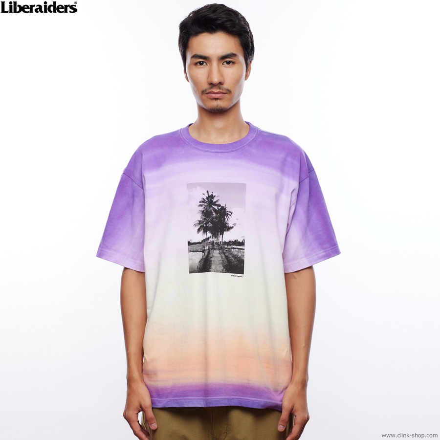 LIBERAIDERS GRADIENT DYED TEE (PURPLE)