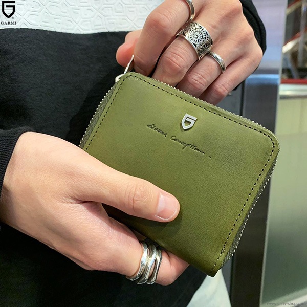CLINK｜GARNI SIGN ZIP MINI WALLET (KHAKI) [GL20006]｜東京・吉祥寺