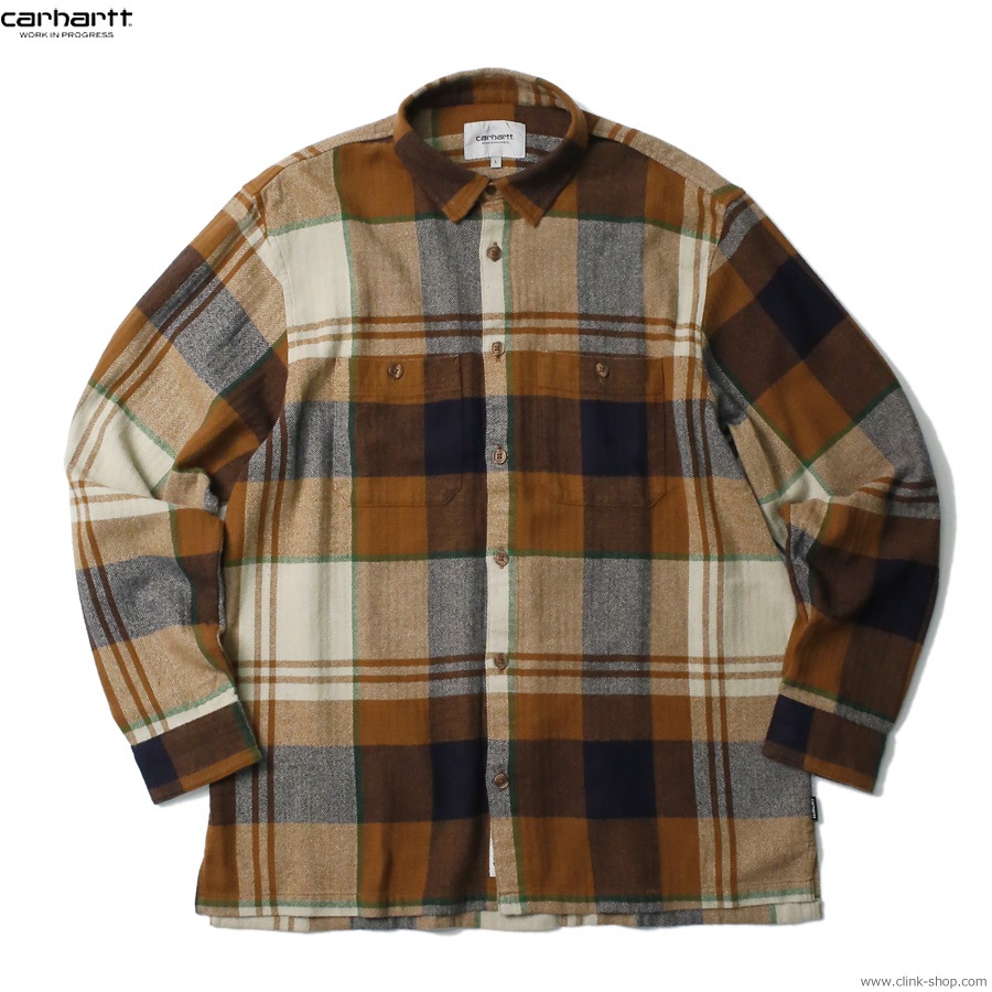 CARHARTT WIP L/S DELLINGER SHIRT (BEAVER)