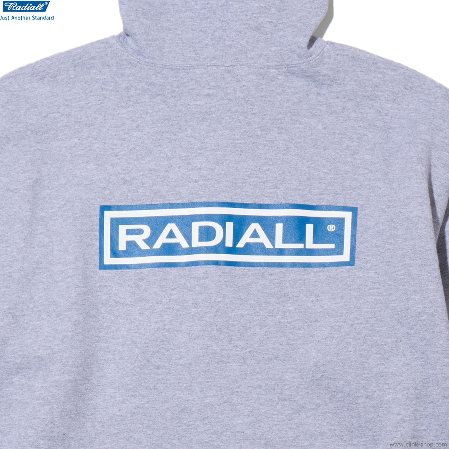 RADIALL WHEELS - ZIP UP HOODIE (FADED ASH GRAY) [RAD-25MW-CUT002]