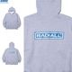 RADIALL WHEELS - ZIP UP HOODIE (FADED ASH GRAY) [RAD-25MW-CUT002]