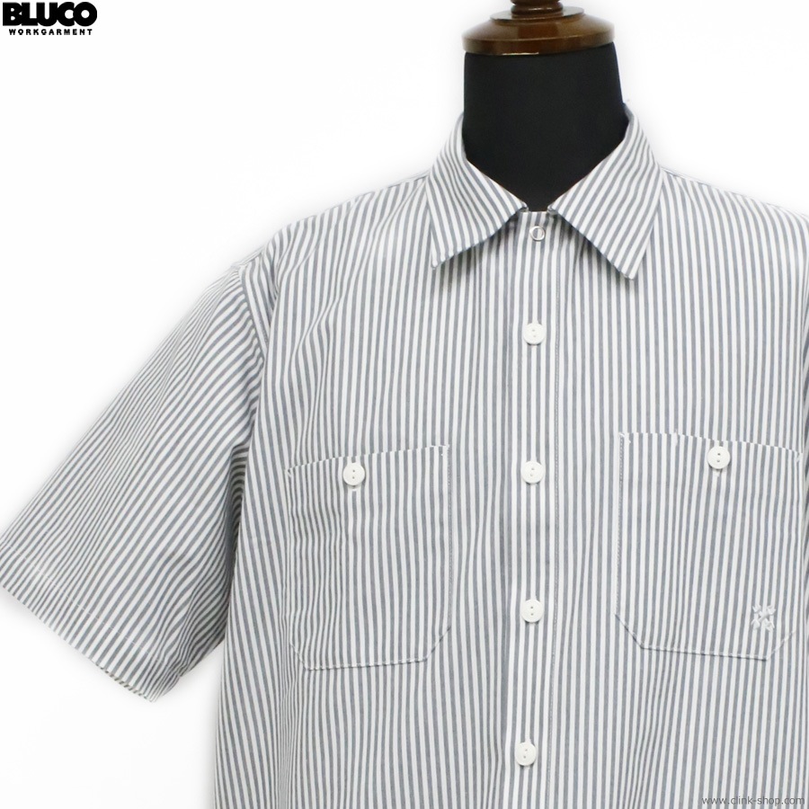 BLUCO ����������ɥ������� S/S -Stripe- (IVORY) [163-21-118]
