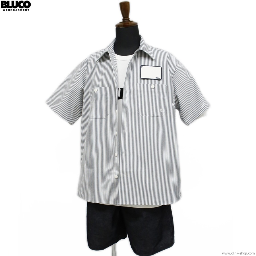 BLUCO ����������ɥ������� S/S -Stripe- (IVORY) [163-21-118]