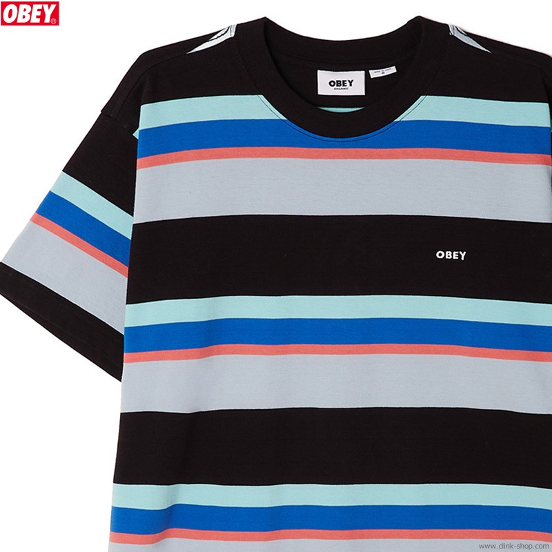 OBEY NILS TEE SS (BLACK MULTI)