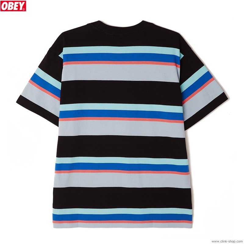 OBEY NILS TEE SS (BLACK MULTI)