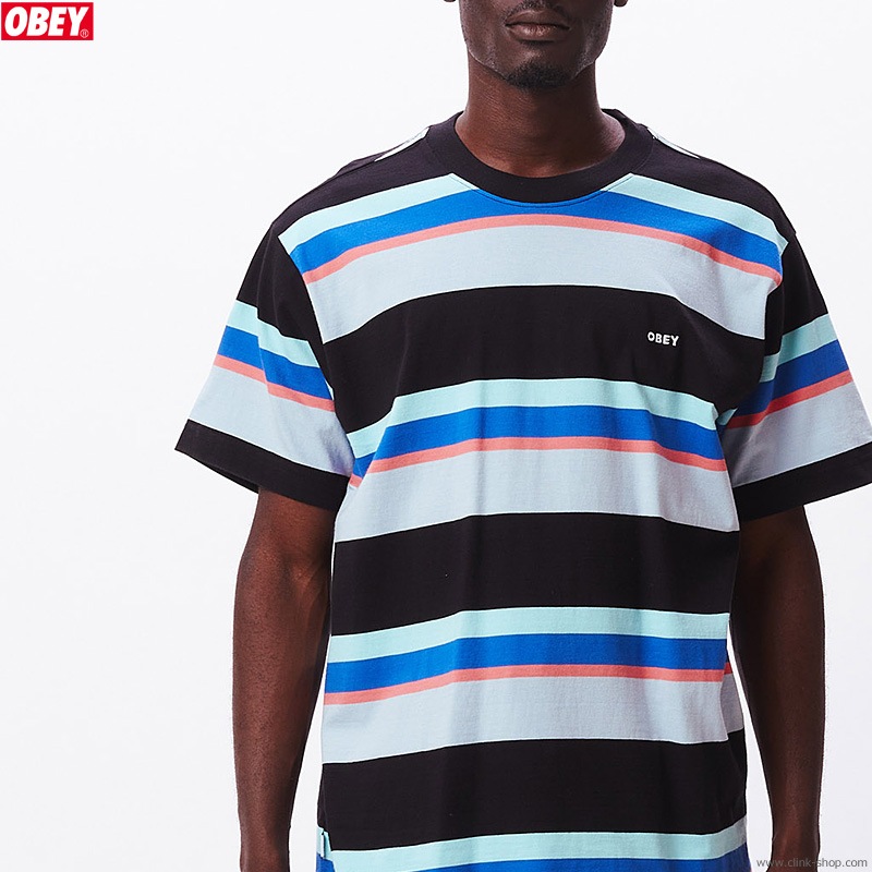 OBEY NILS TEE SS (BLACK MULTI)