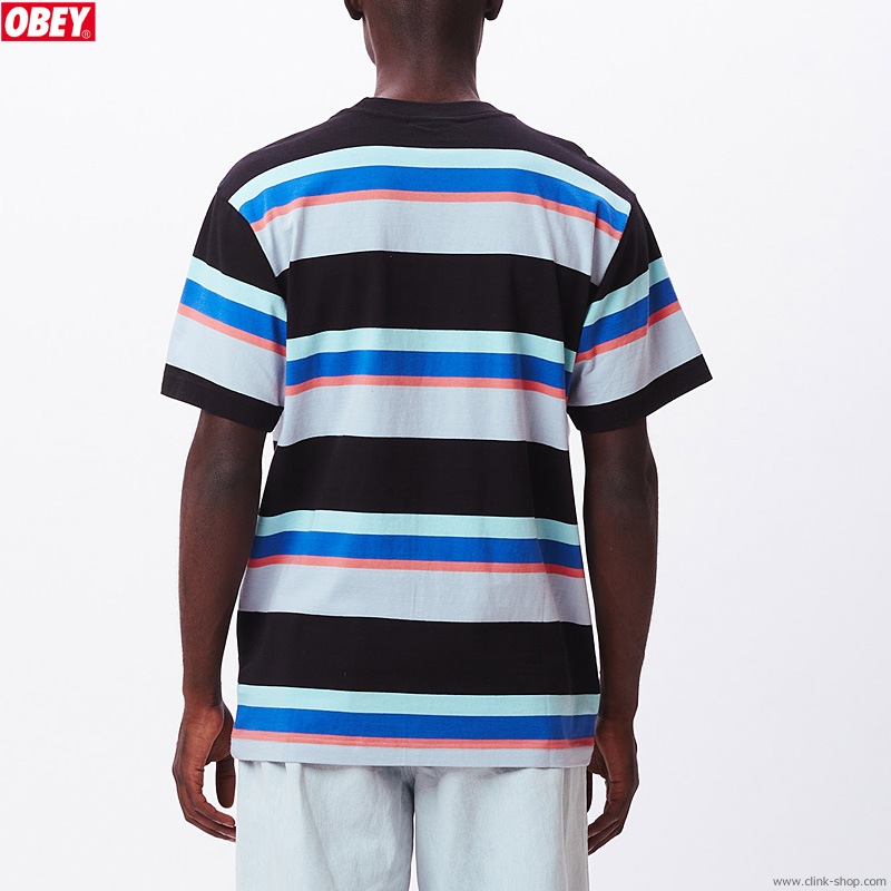 OBEY NILS TEE SS (BLACK MULTI)