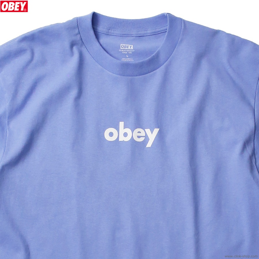 OBEY CLASSIC TEE "LOWER CASE 2" (D.VIOLET)