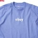 OBEY CLASSIC TEE "LOWER CASE 2" (D.VIOLET)