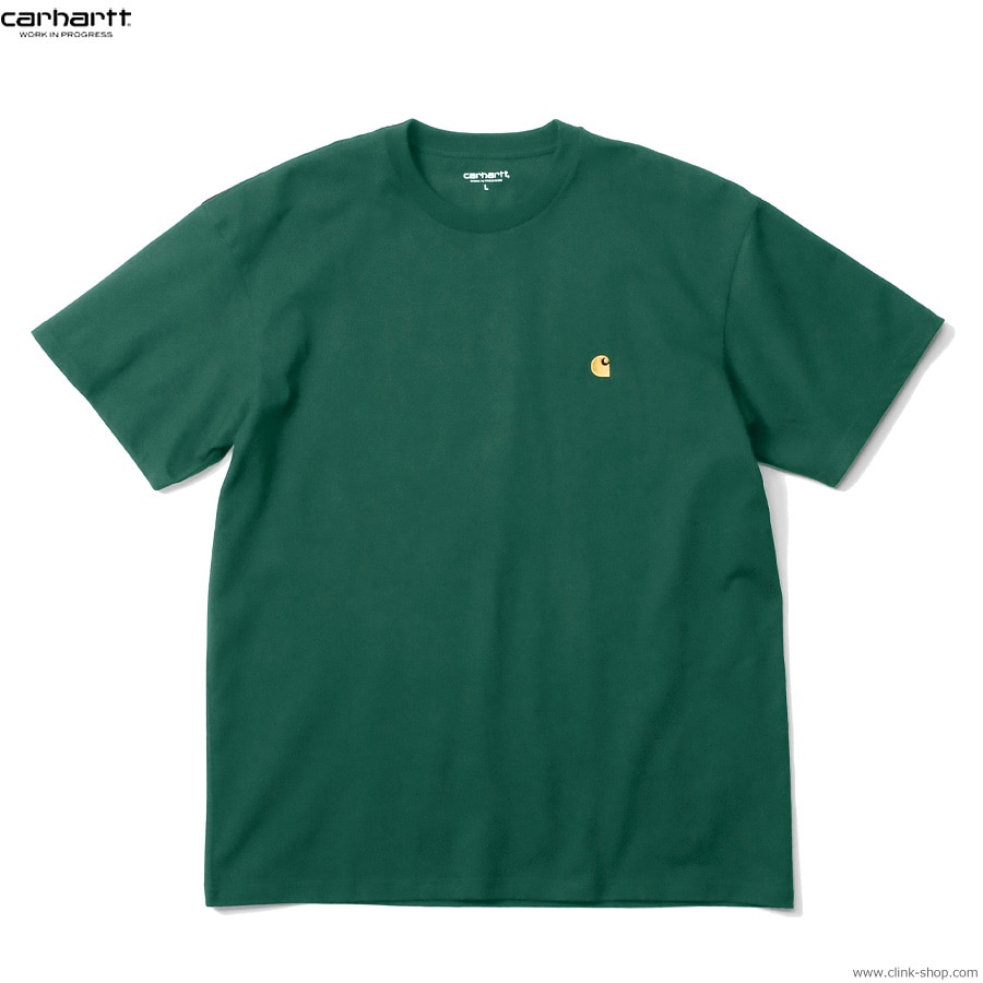 CARHARTT WIP S/S CHASE T-SHIRT (CHERVIL/GOLD)