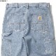 CARHARTT WIP SINGLE KNEE PANT (BLUE HEAVY STONE BLEACHED)