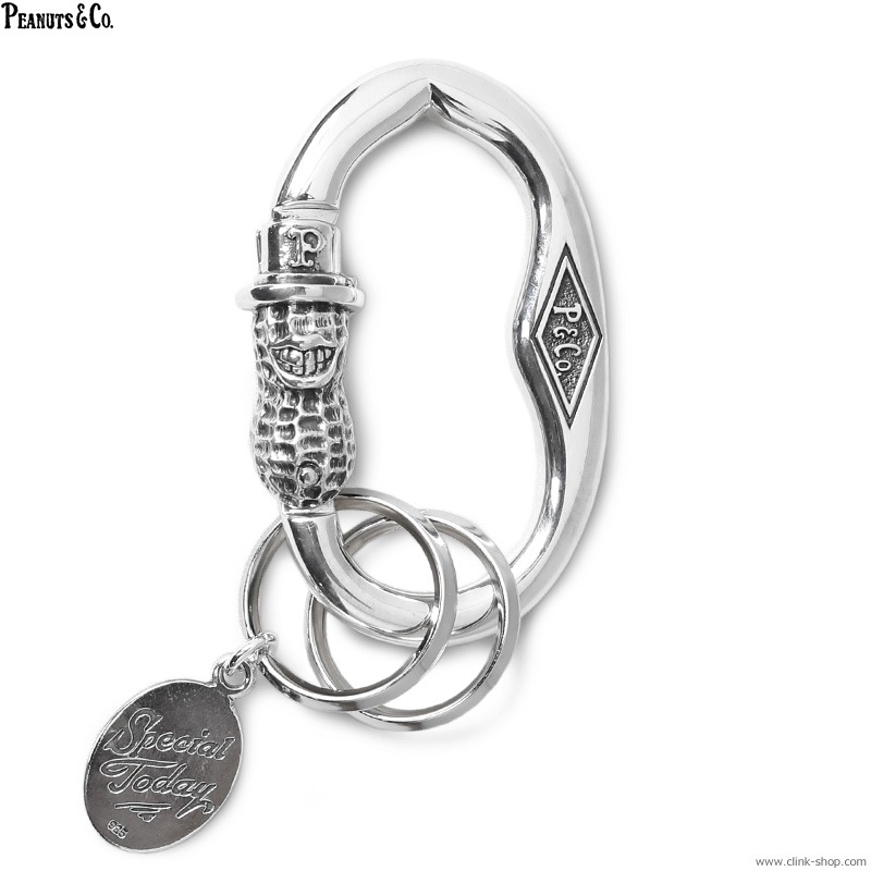 PEANUTS & CO. PEANUTS CARABINER (SILVER)